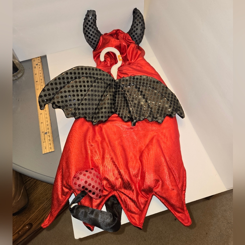 Thrills & Chills M Red Devil Costume for Dogs